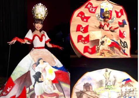 Las Piñas school’s Lakambini winner’s national costume showcases rich.